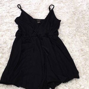 REVAMPE black silky romper (size m)